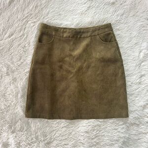 Mini Molly Classic Olive Corduroy Skort Size 14Y